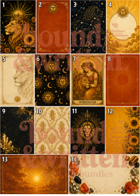 Leo Season Themed Paper Pack