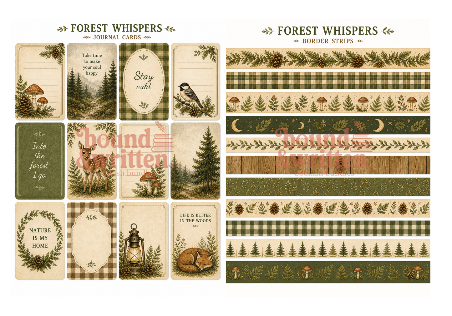 Forest Whispers Themed Paper Pack