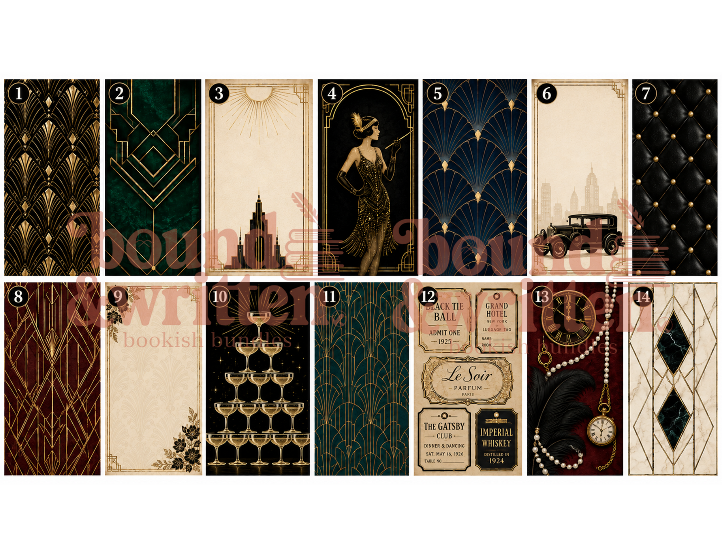 Art Deco Themed Paper Pack
