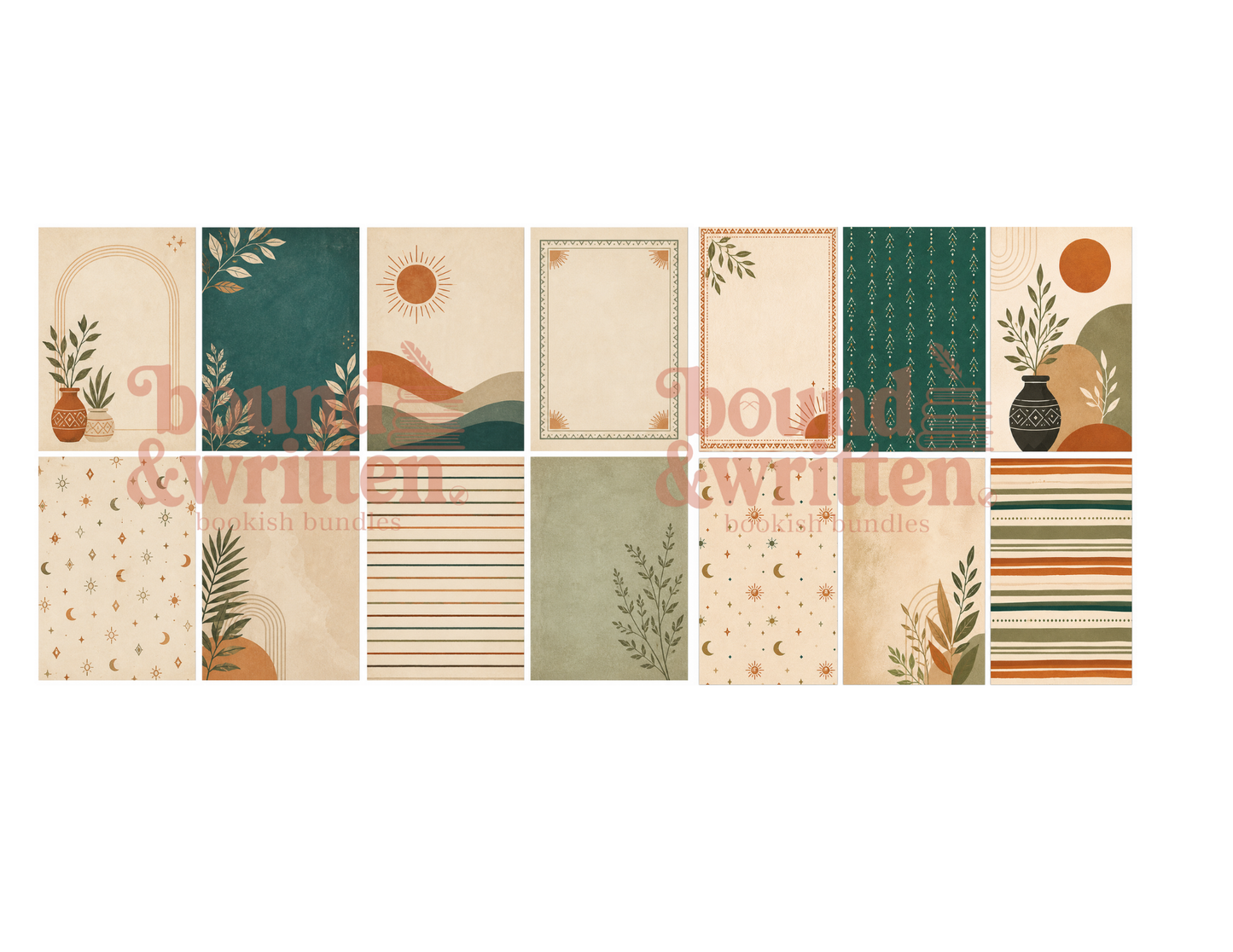 Boho Themed Paper Pack