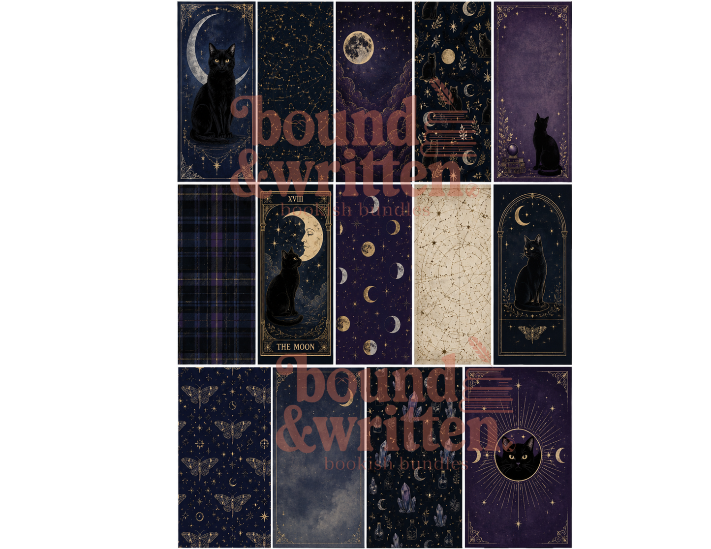 Celestial Cats Themed Paper pack