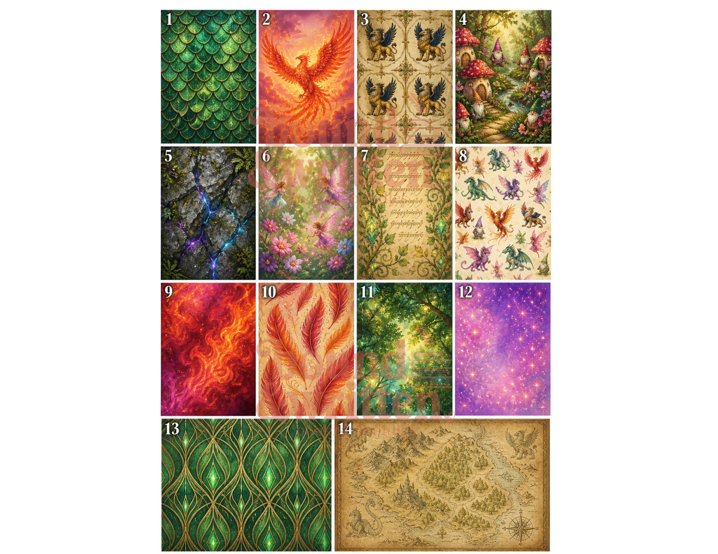 Fantasy Adventure Themed Paper Pack