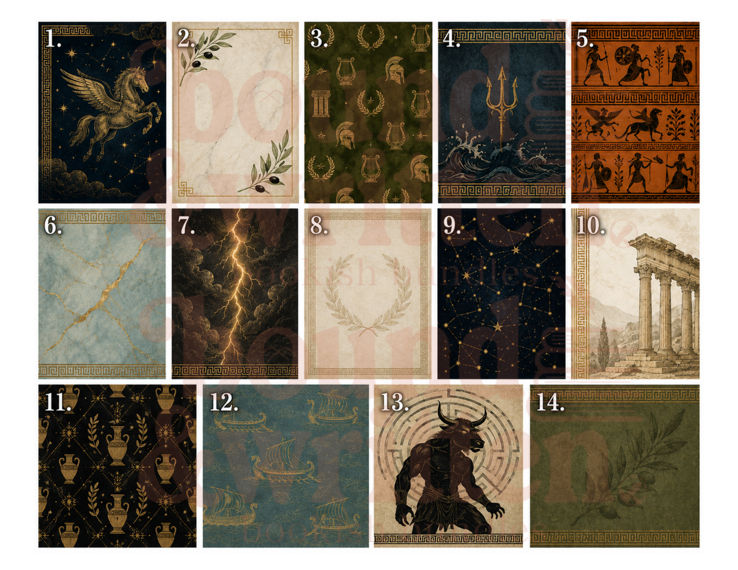 Echoes of Olympus Themed Paper Pack