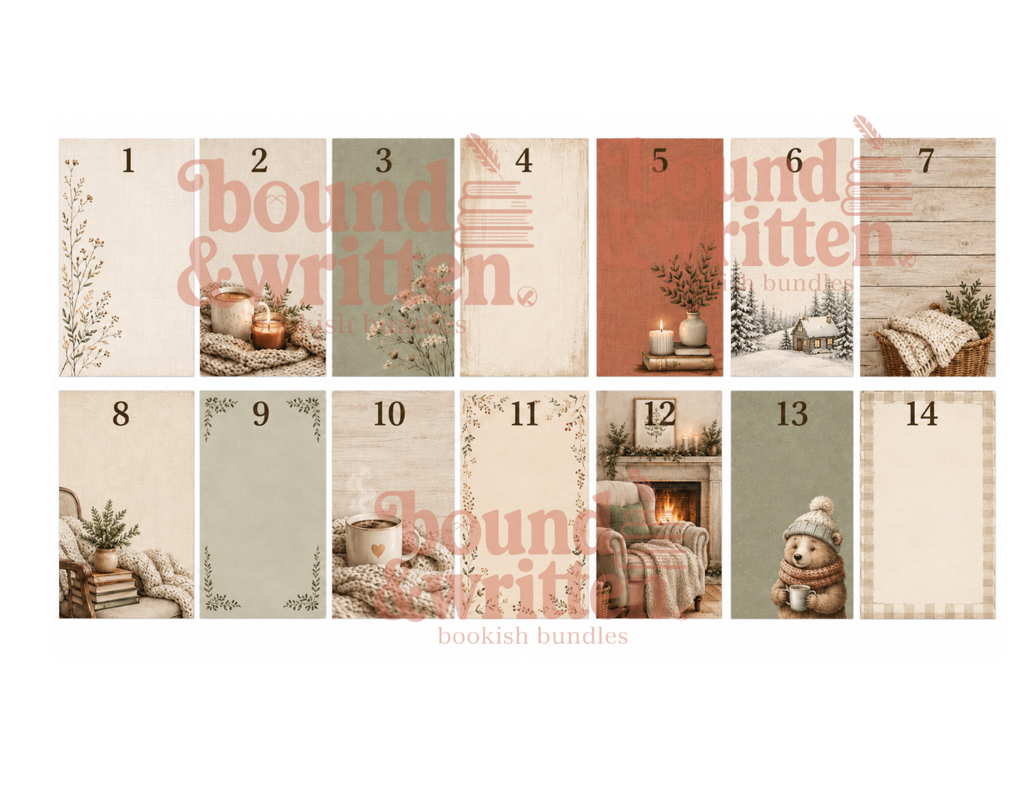Scandinavian Hygge Themed Paper Pack