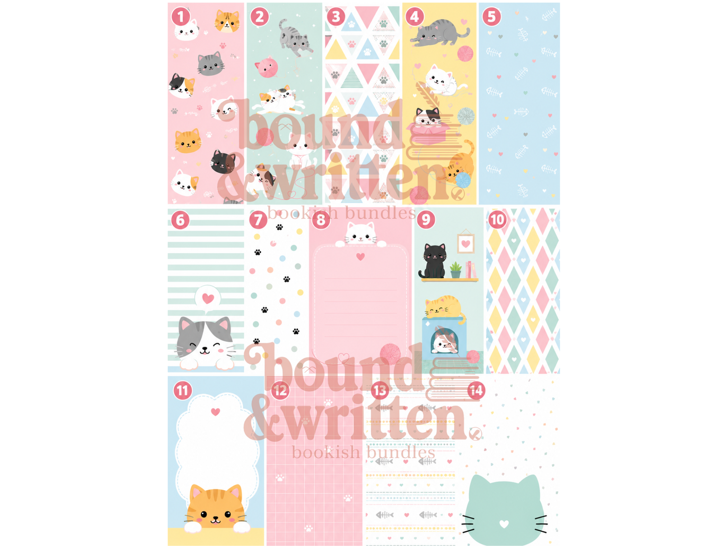 Kawaii Kittens Themed Paper Pack