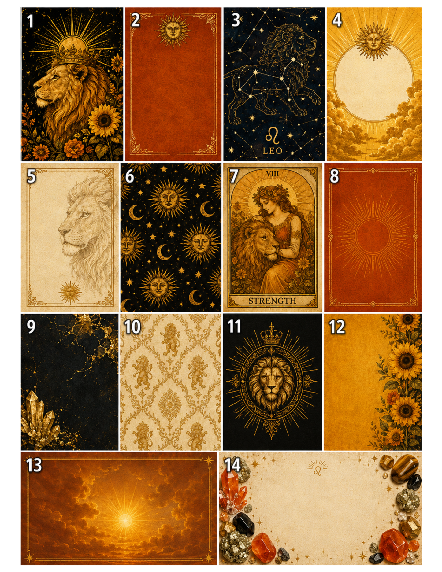 Leo Season Themed Paper Pack