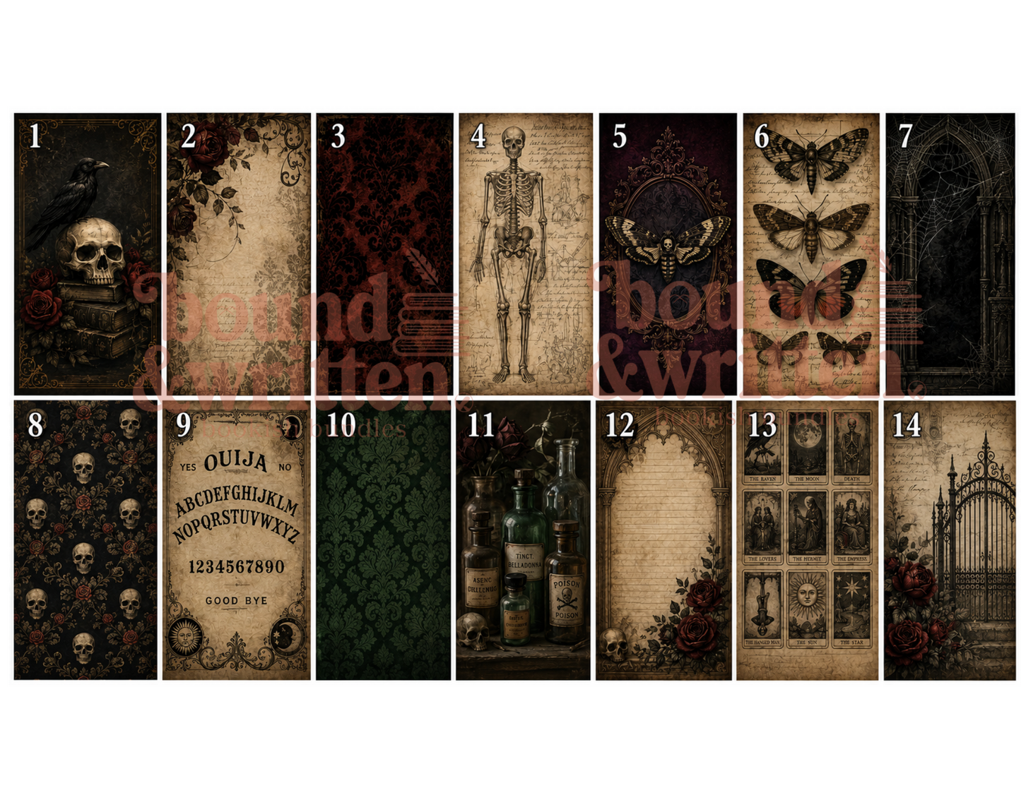 Memento Mori Themed Paper Pack
