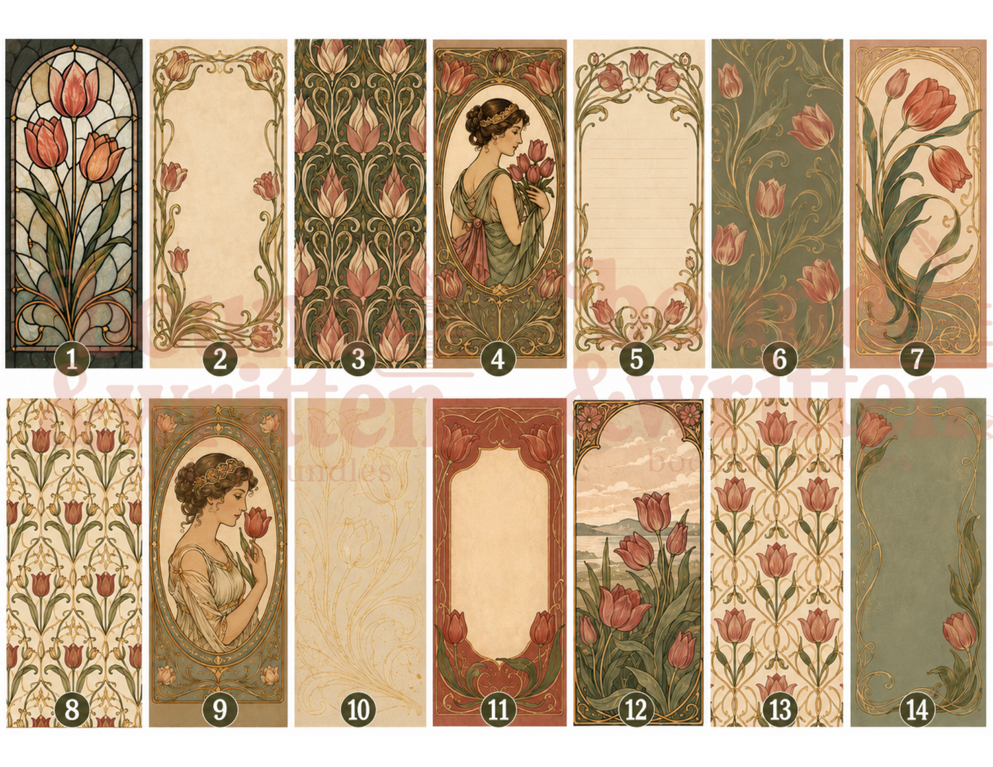 Salon de Tulipes Themed Paper Pack