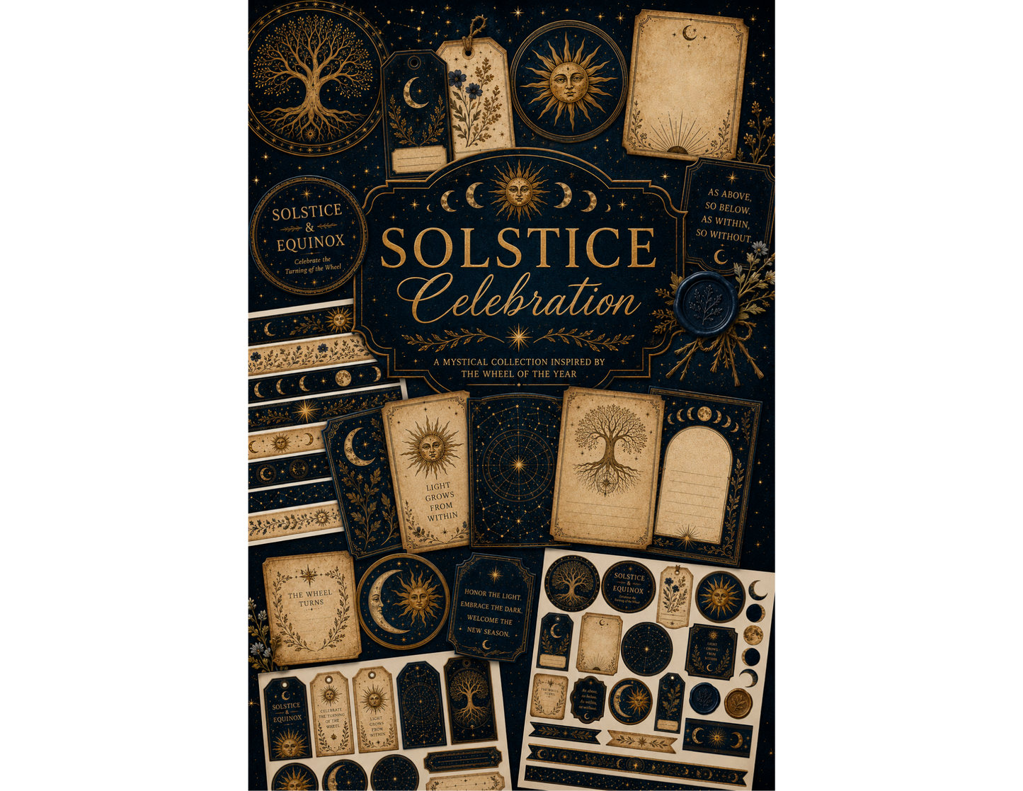 Witchy Themed Paper Collection A