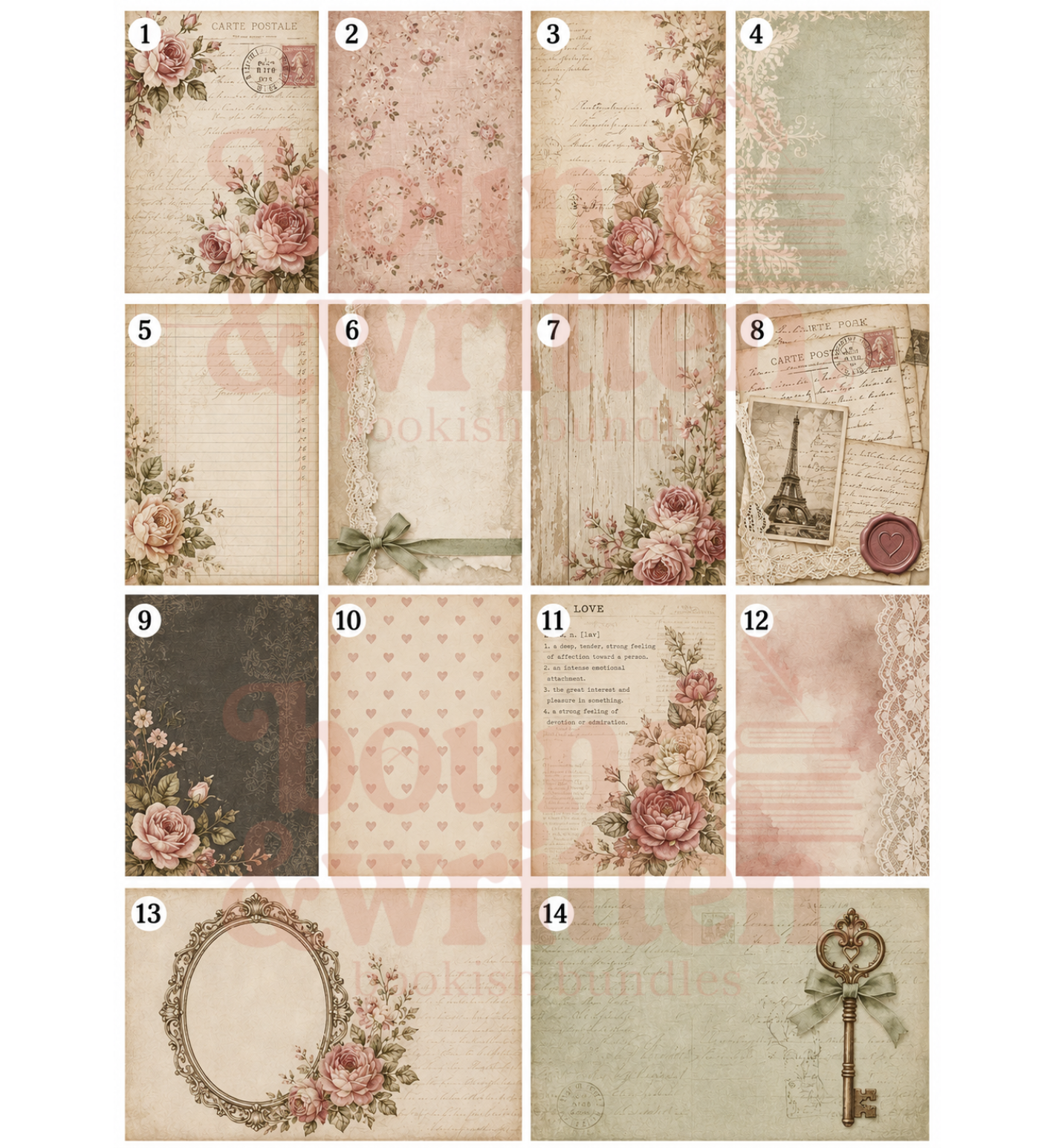 Timeless Romance Themed Paper Pack