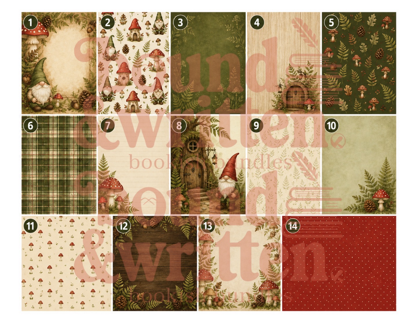 Tiny Doors and Toadstools Themed Paper Pack