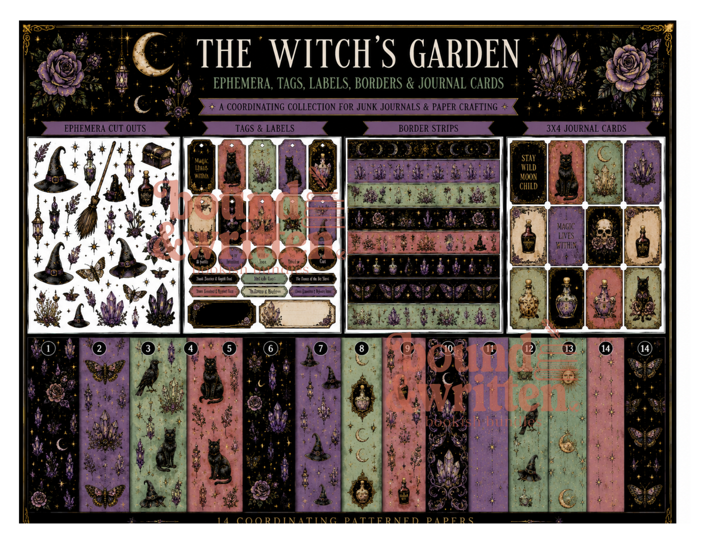 Witchy Themed Paper Collection B