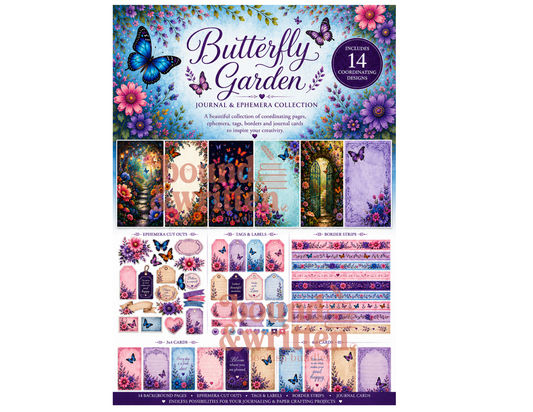 Butterfly Garden Themed Paper Packs