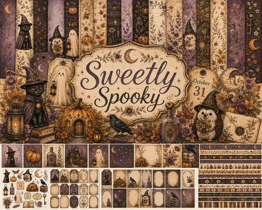 Sweetly Spooky Themed Paper Pack