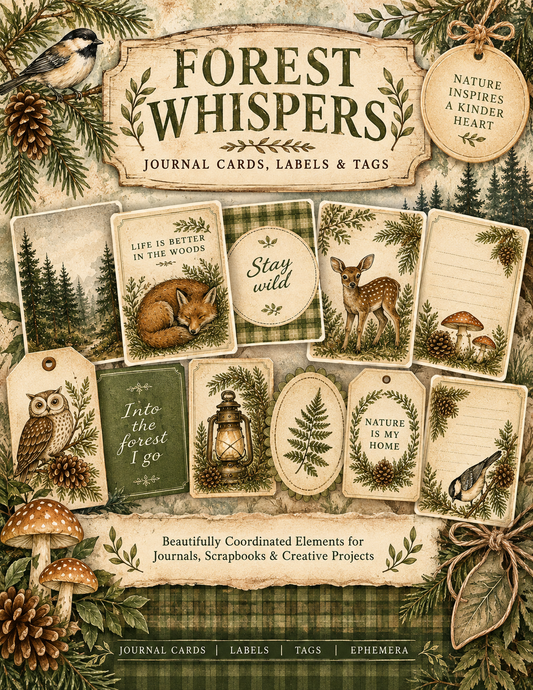 Forest Whispers Themed Paper Pack