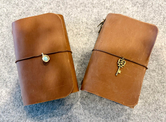 Handmade, Leather A6 Journal - Custom