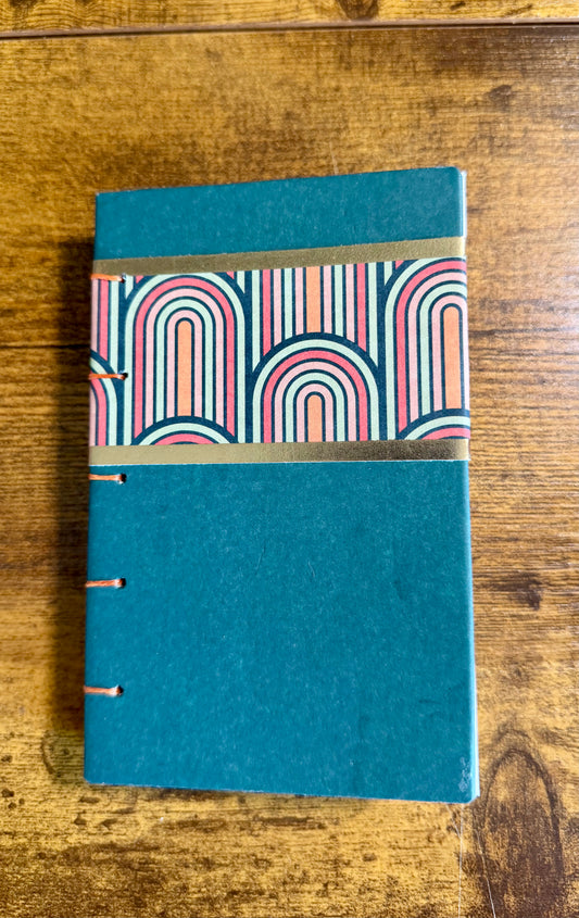 Handmade A6 Journal - Boho Rainbow