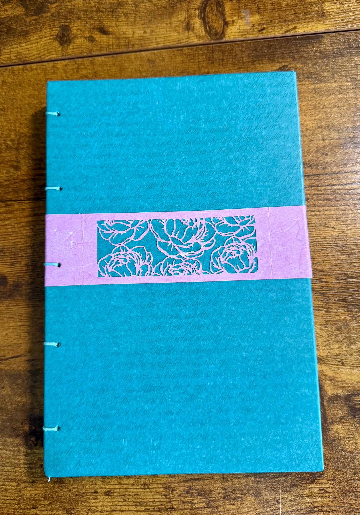 Handmade A5 Journal - Blue Floral