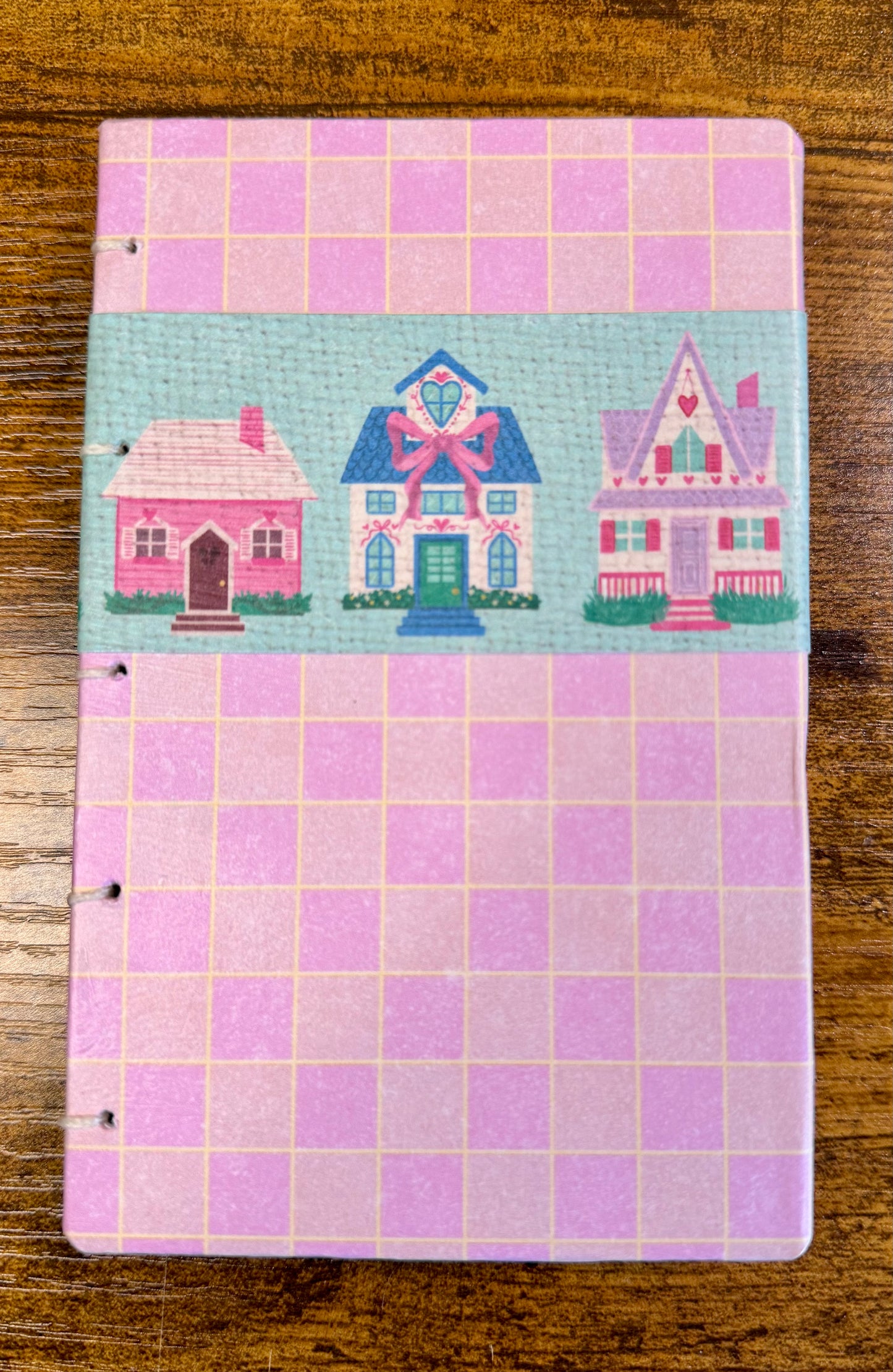 Handmade A6 Journal - Cottage Pink