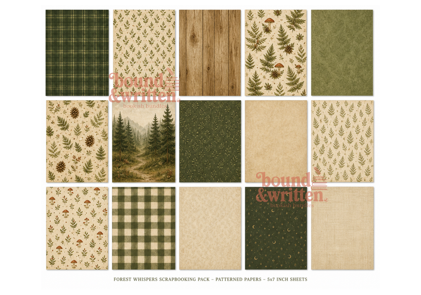 Forest Whispers Themed Paper Pack