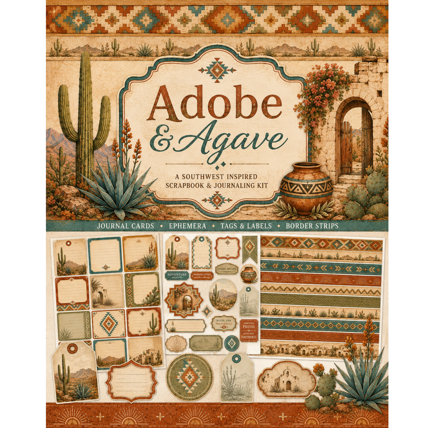 Adobe & Agave Themed Paper Pack