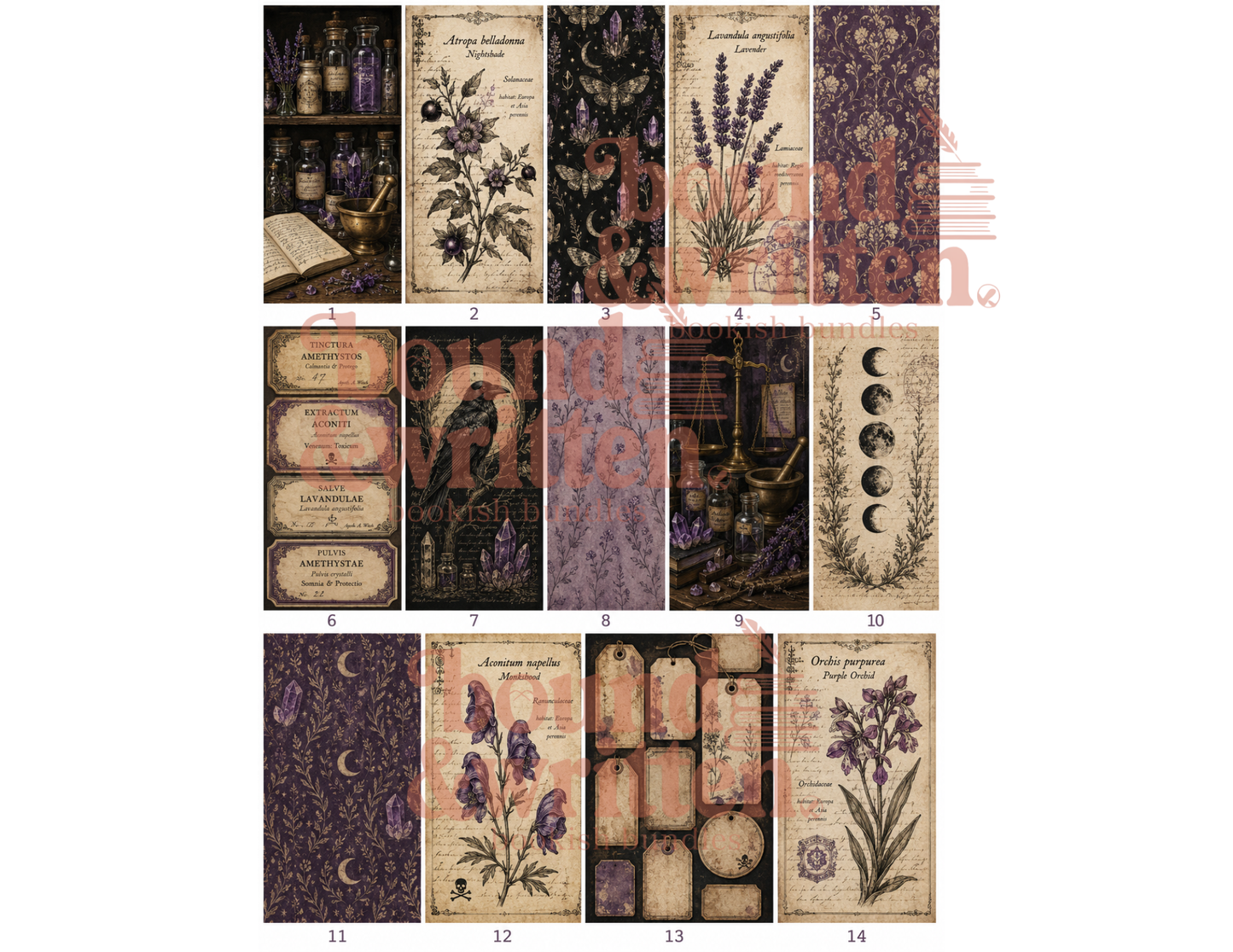 Amethyst Witch Themed Paper Pack
