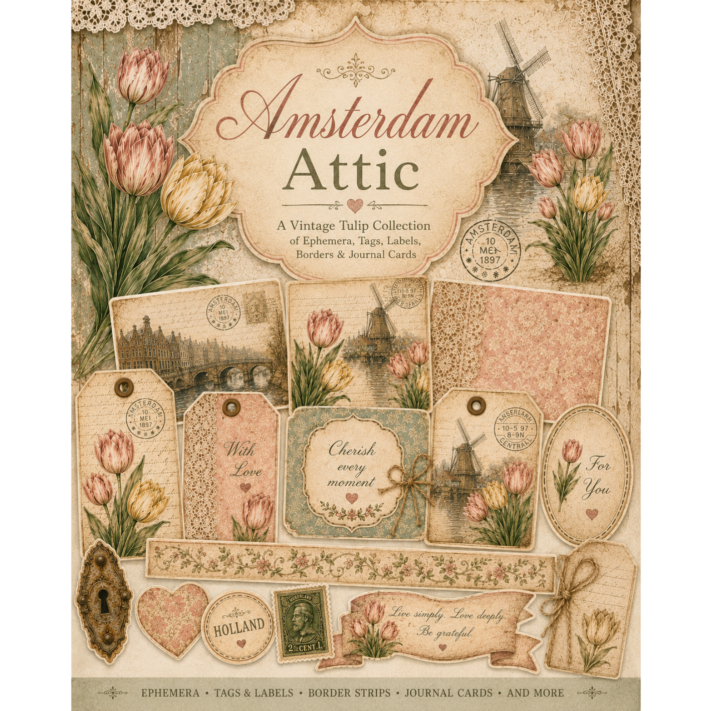 Amsterdam Attic Themed Paper Pack