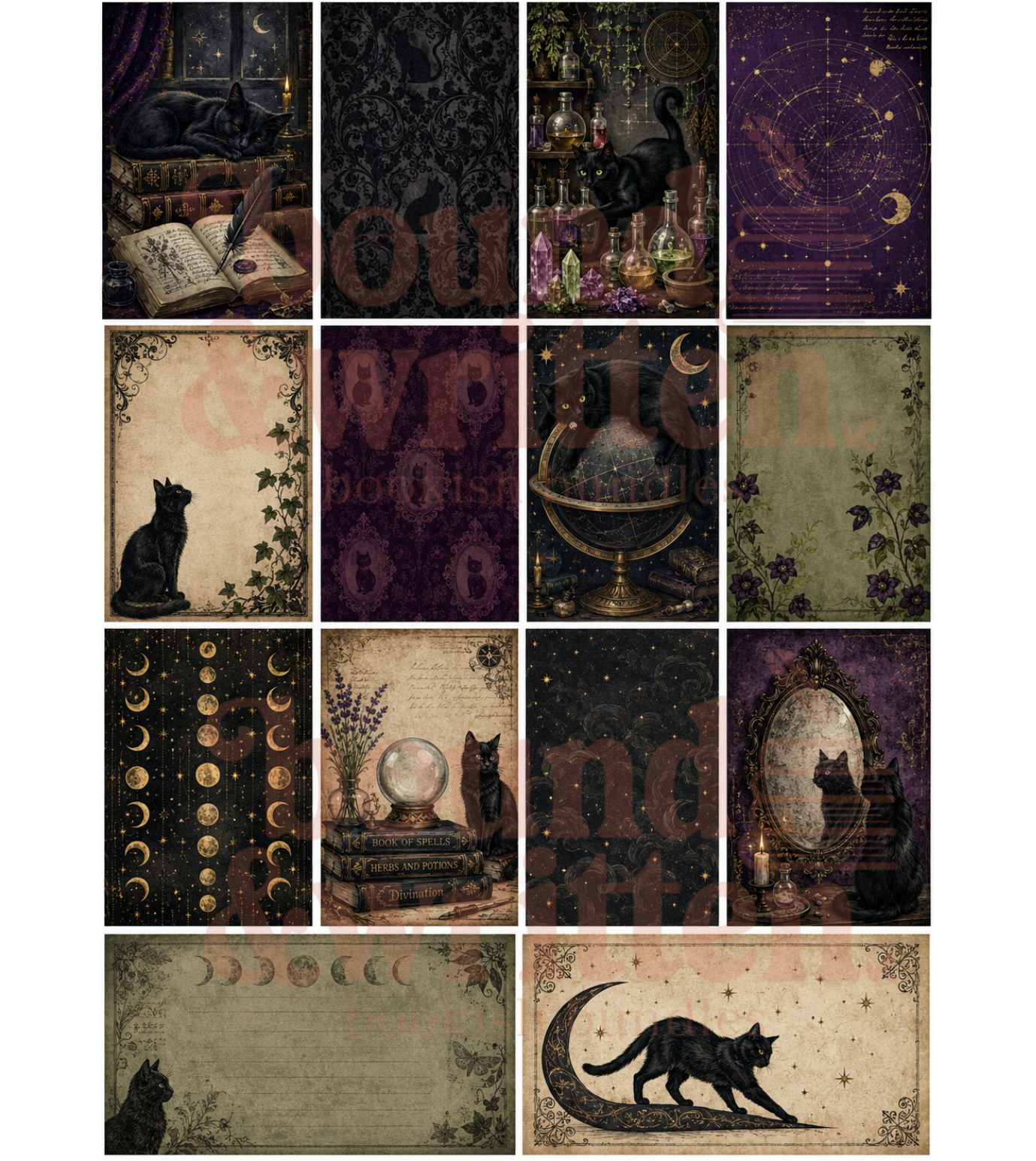 Apothecary Whiskers Themed Paper Pack