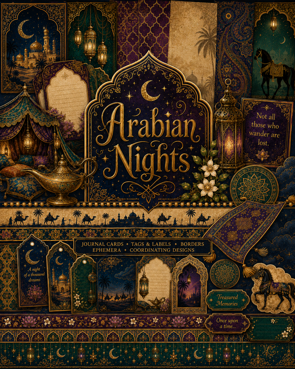 Arabian Nights Themed Paper Pack