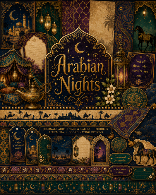 Arabian Nights Themed Paper Pack