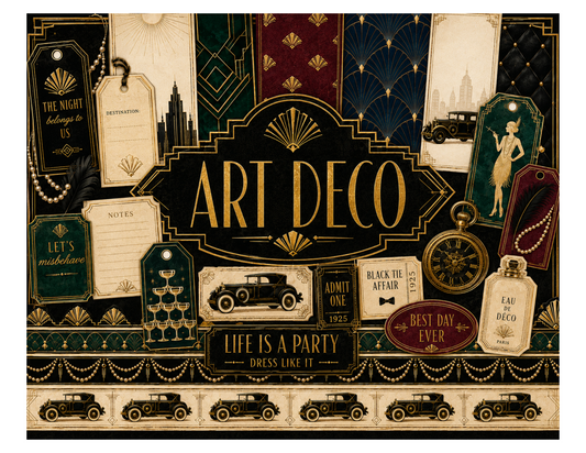 Art Deco Themed Paper Pack