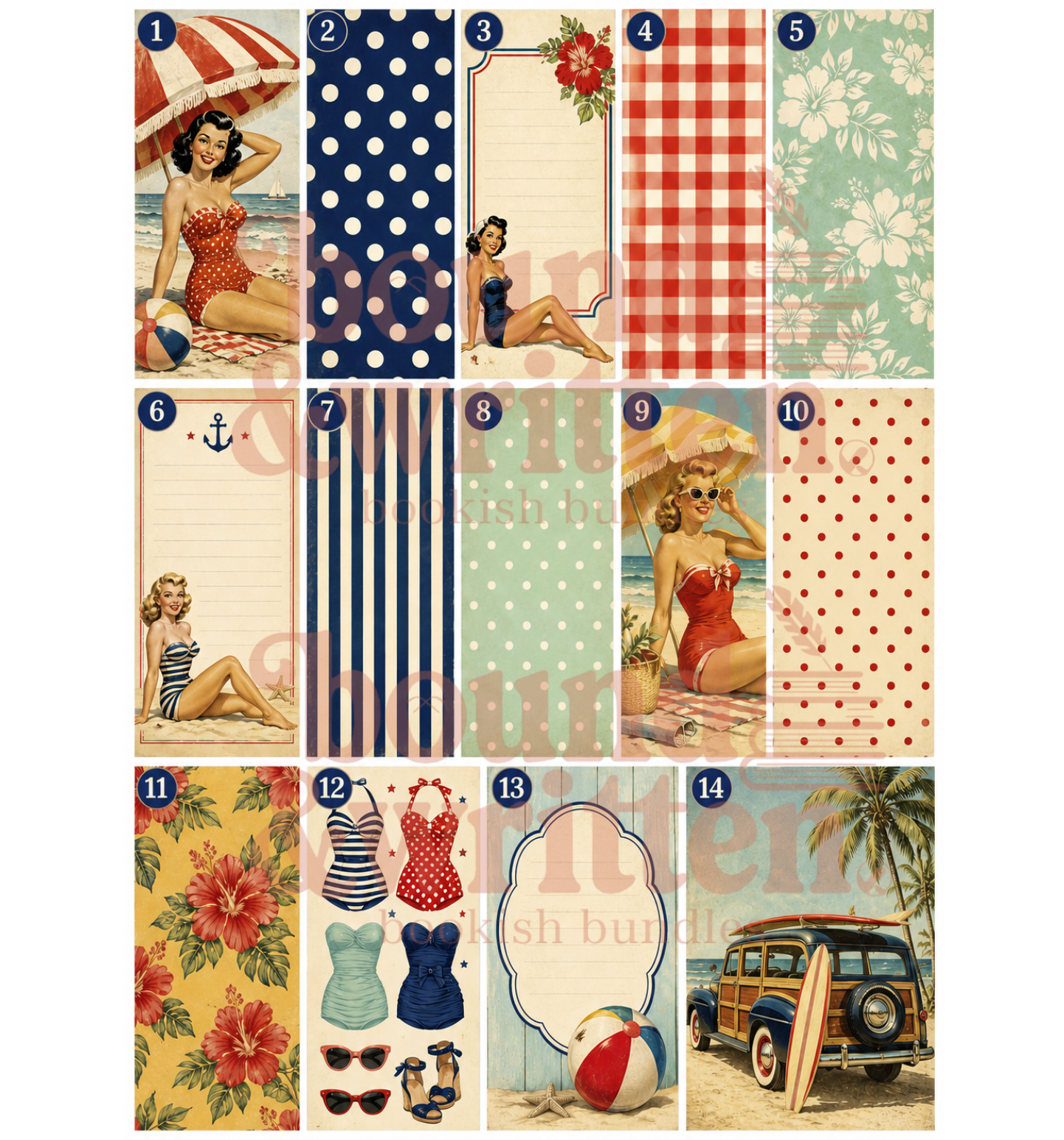 Boardwalk Beauties Themed Paper Pack