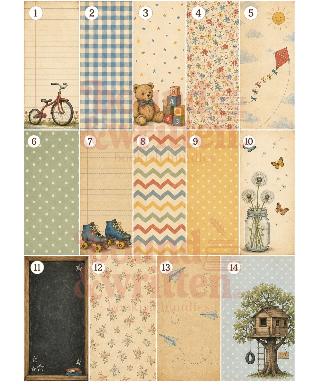 Childhood Memories Themed Paper Pack