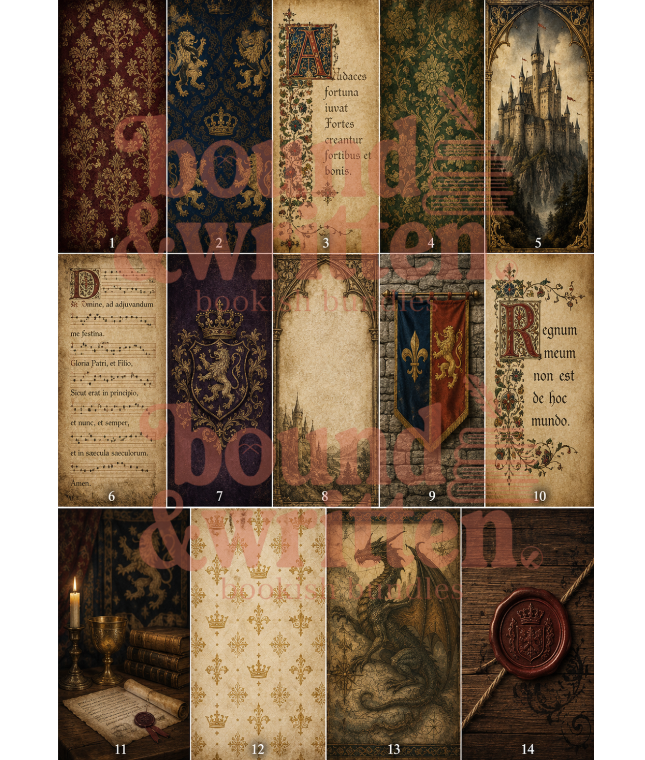 Age of Chivalry and Stone Themed Paper Pack