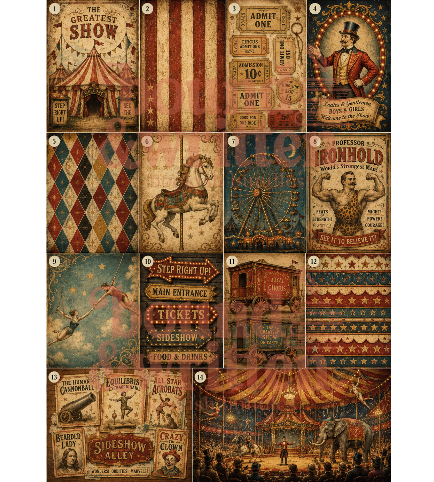 The Greatest Show Themed Paper Pack