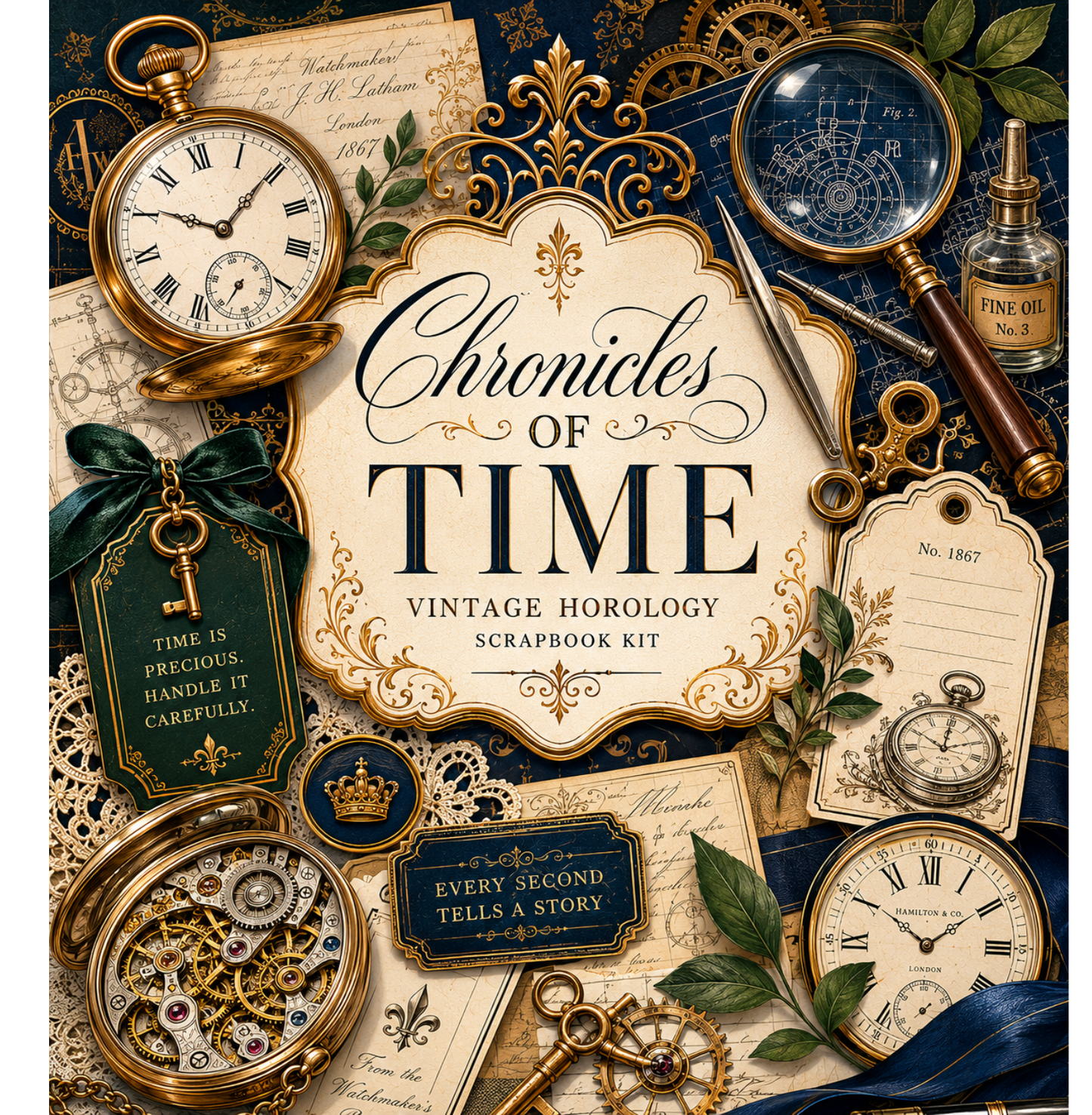Chronicles of Time Themed Paper Pack