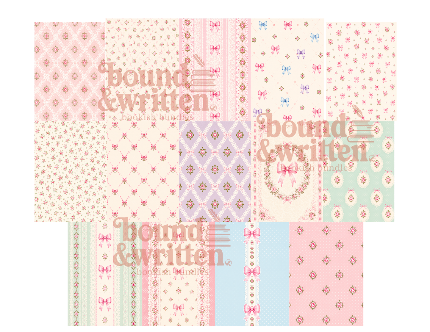 Coquette Style Themed Paper Pack