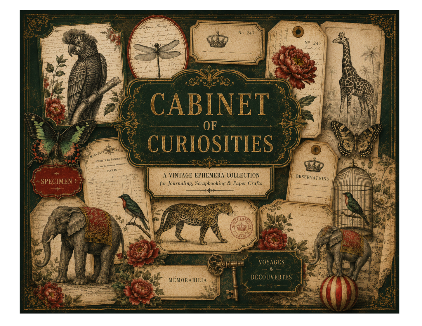Cabinet of Curiosities Themed Paper Pack