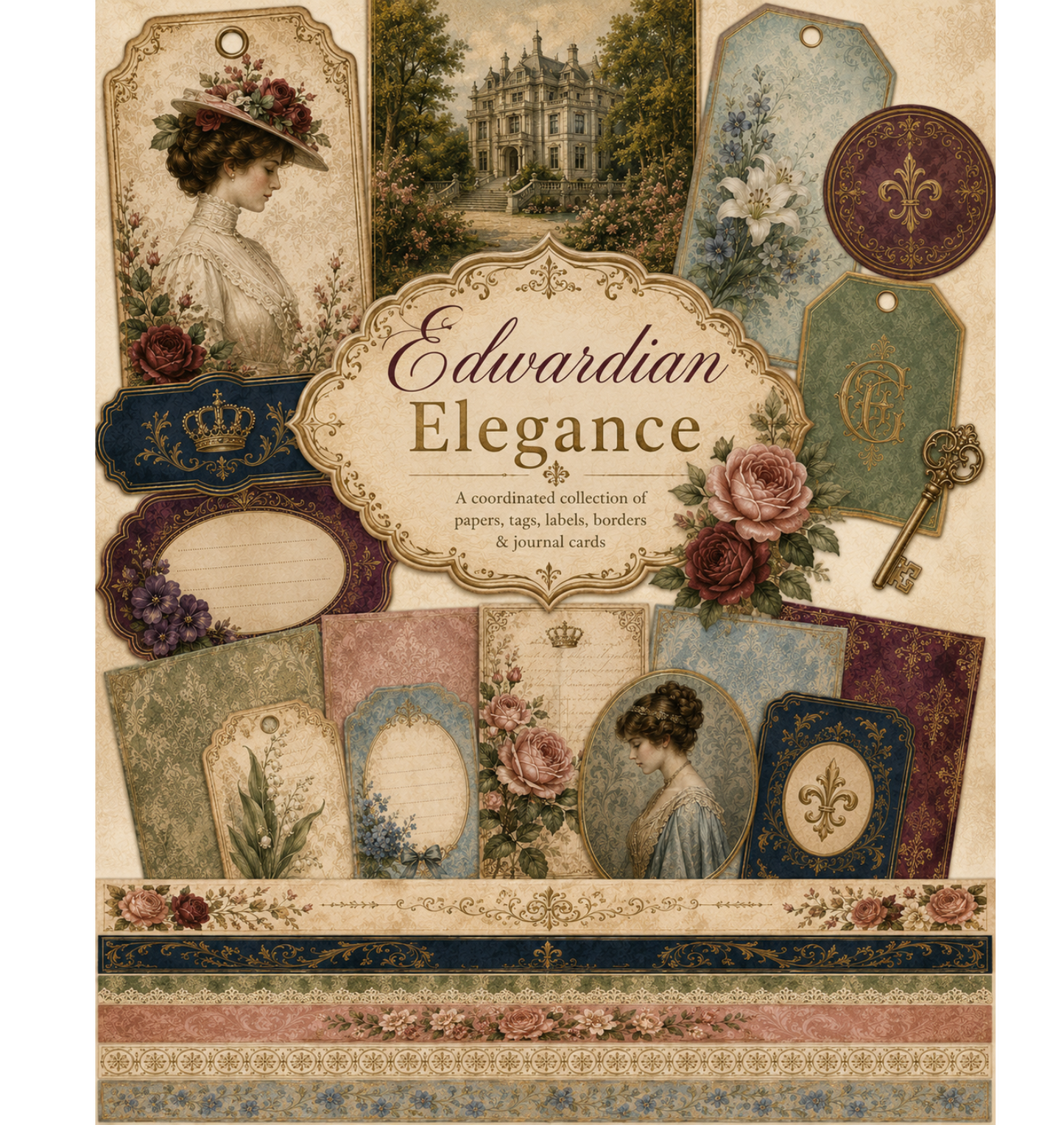 Edwardian Elegance Themed Paper Pack