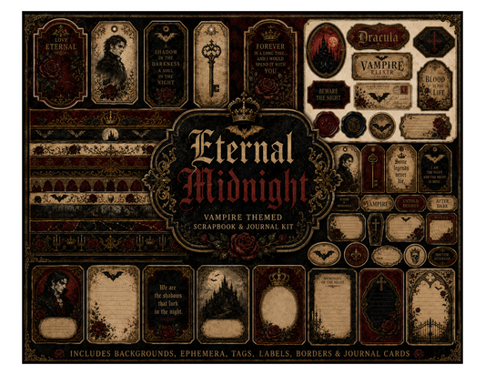 Eternal Midnight Themed Paper Pack
