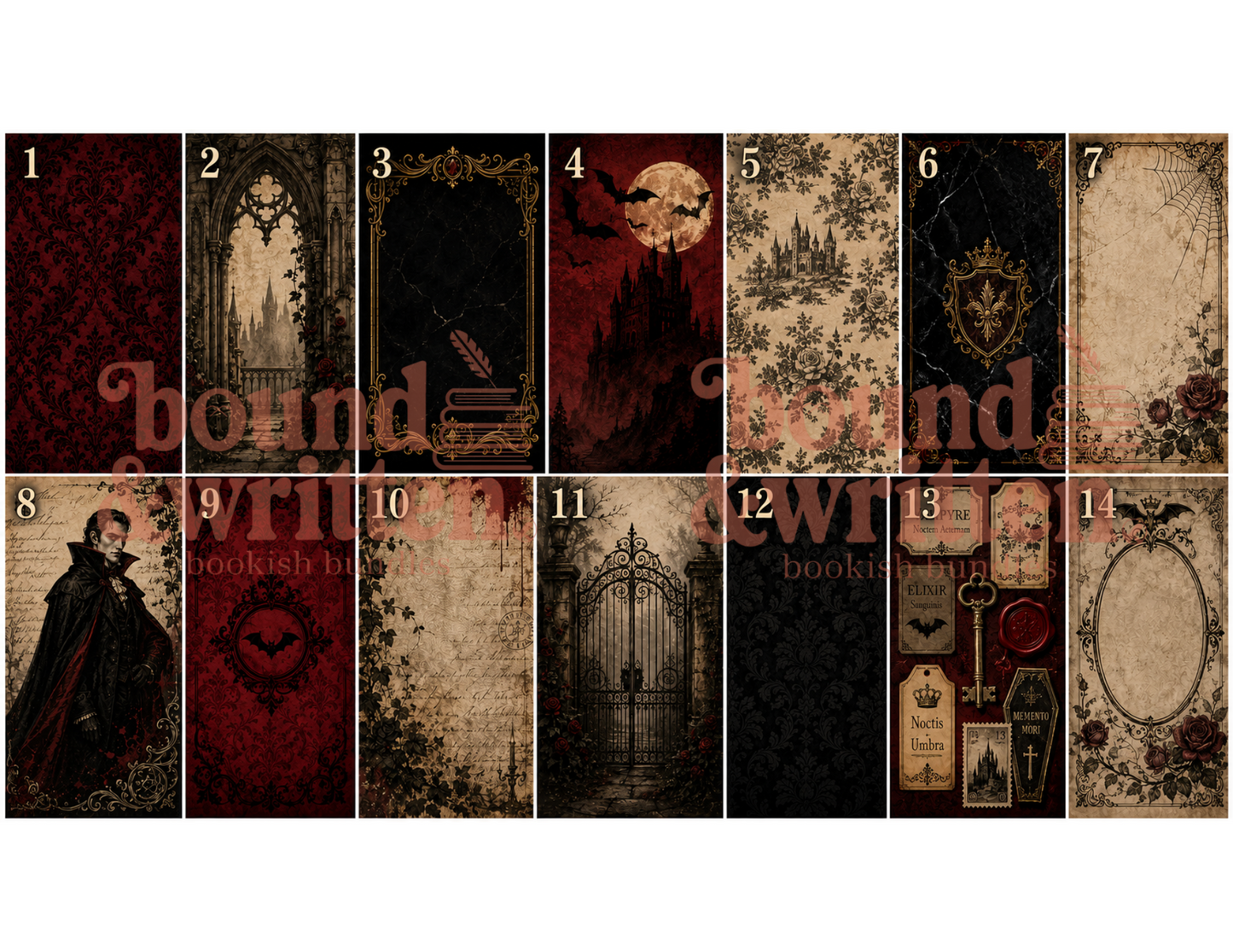 Eternal Midnight Themed Paper Pack