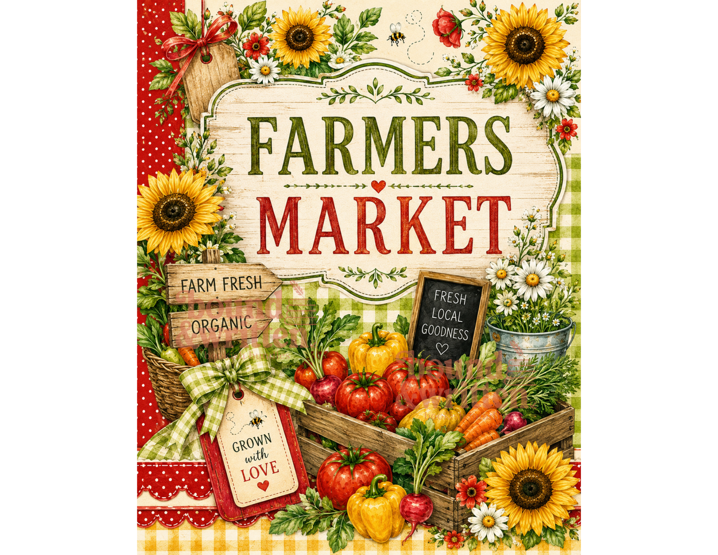 Farmers Market Themed Paper Pack