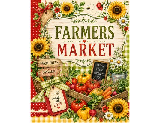 Farmers Market Themed Paper Pack