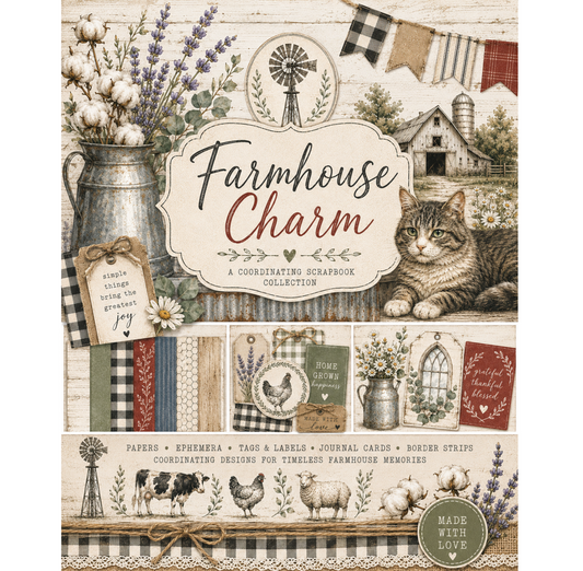 Farmhouse Charm Themed Paper Pack