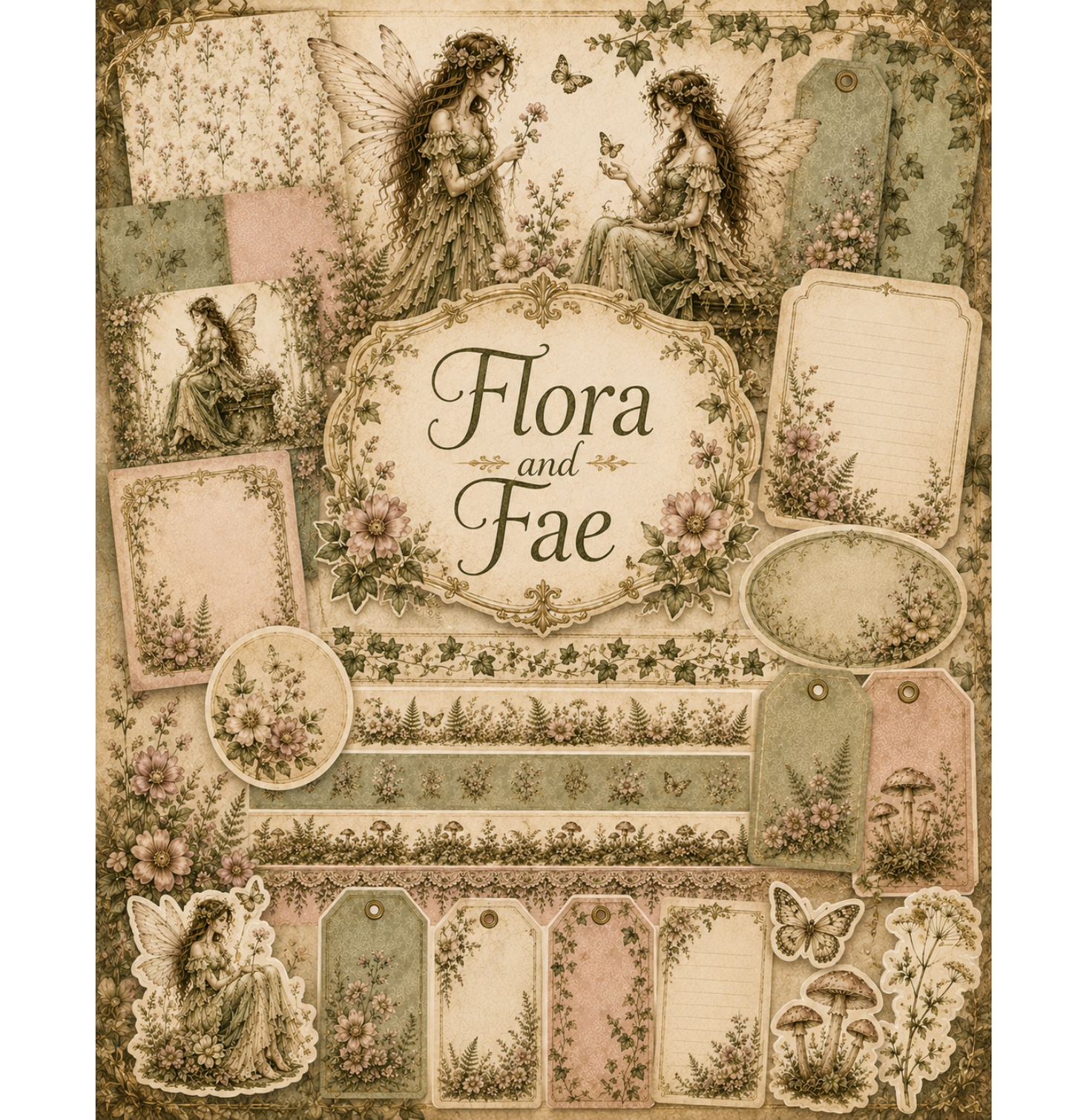 Flora and Fae Themed Paper Pack