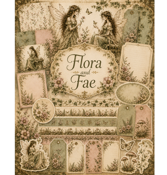 Flora and Fae Themed Paper Pack