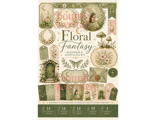 Floral Fantasy Themed Paper Pack