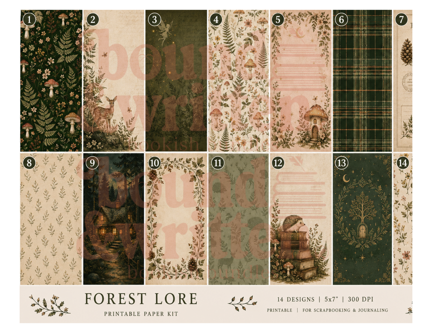Forest Lore Themed Paper Pack