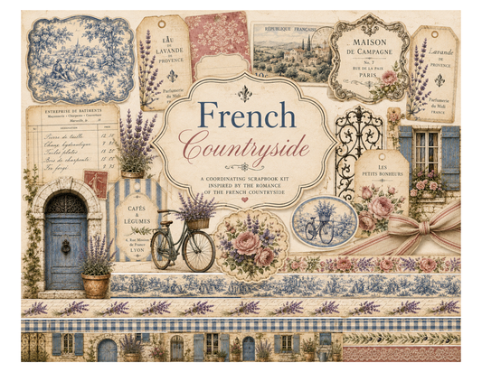 French Countryside Themed Paper Pack
