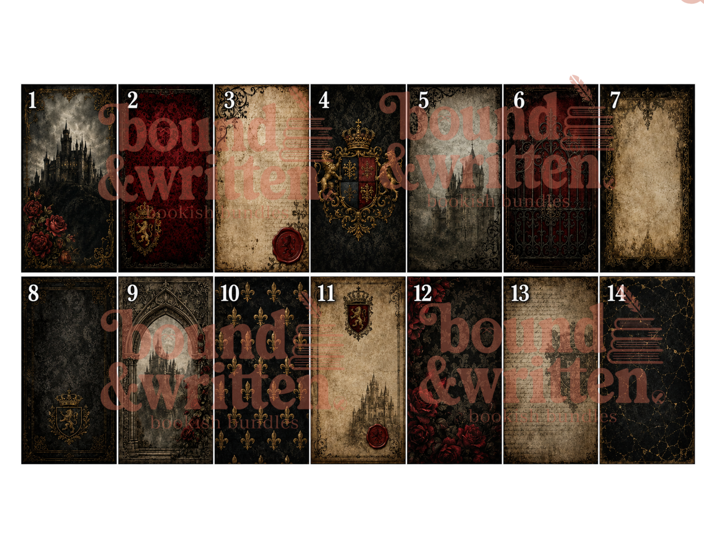 Gothic Castle Themed Paper Pack